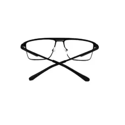 Black Small Metal Eyeglasses at chashmah