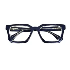 Blue Bold Modern Eyeglasses