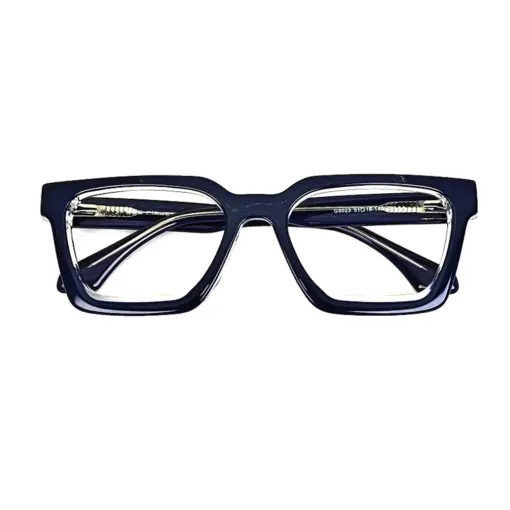 Blue Bold Modern Eyeglasses