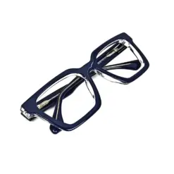 Blue Bold Modern Eyeglasses