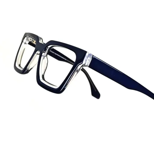 Blue Bold Modern Eyeglasses