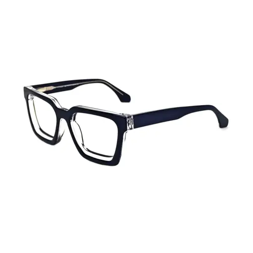 Blue Bold Modern Eyeglasses