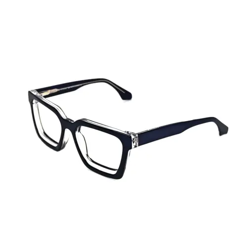 Blue Bold Modern Eyeglasses