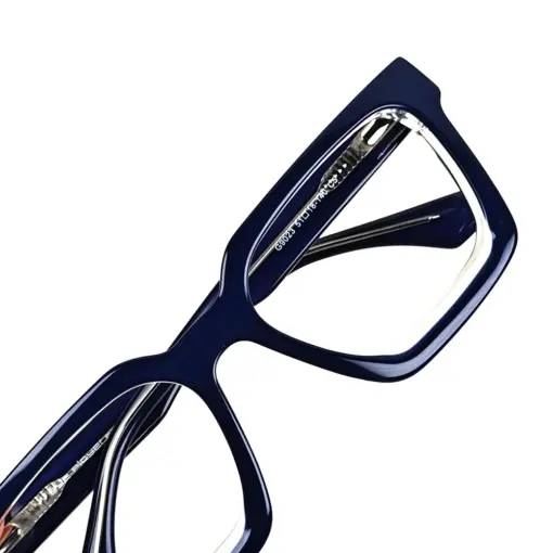 Blue Bold Modern Eyeglasses