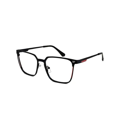 Blue Classic Metal Eyeglasses at chashmah