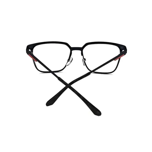 Blue Classic Metal Eyeglasses at chashmah