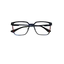 Blue Classic Metal Eyeglasses at chashmah