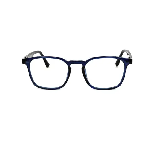 Blue Medium Clip-on Eyeglasses