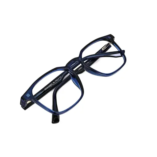 Blue Medium Clip-on Eyeglasses