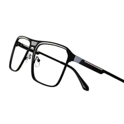 Buy Black Bold Metal Eyeglasses Online at Chashmah.com