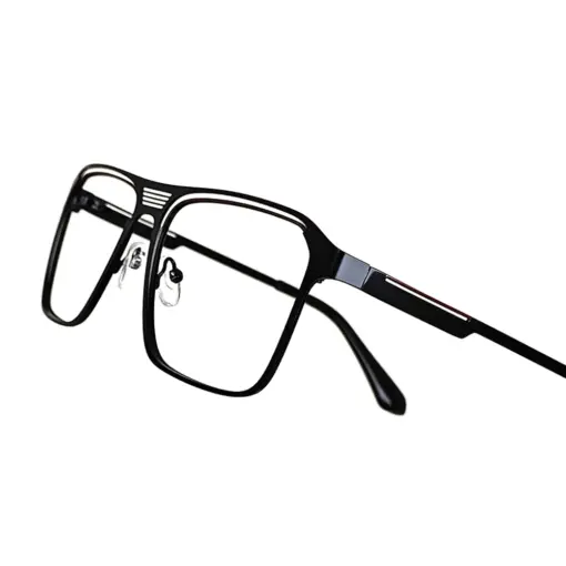 Buy Black Bold Metal Eyeglasses Online at Chashmah.com