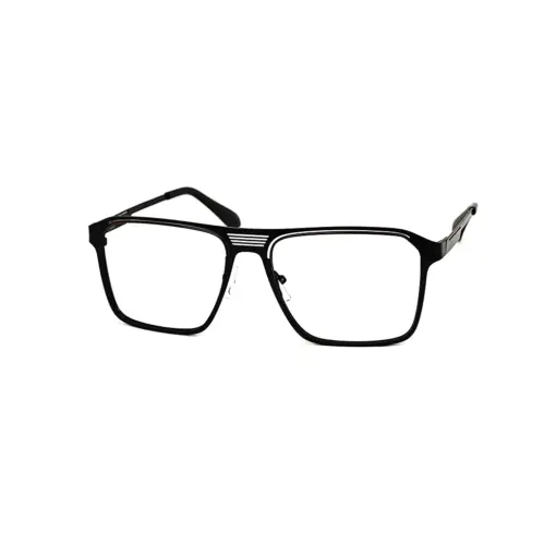 Buy Black Bold Metal Eyeglasses Online at Chashmah.com