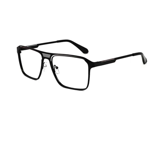 Buy Black Bold Metal Eyeglasses Online at Chashmah.com