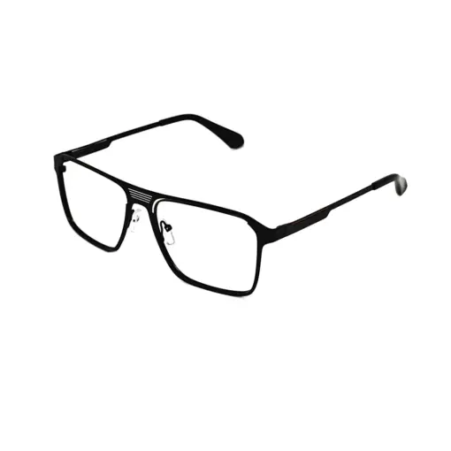 Buy Black Bold Metal Eyeglasses Online at Chashmah.com