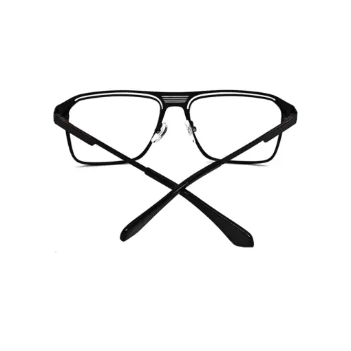 Buy Black Bold Metal Eyeglasses Online at Chashmah.com