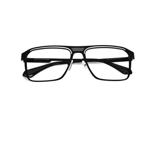 Buy Black Bold Metal Eyeglasses Online at Chashmah.com