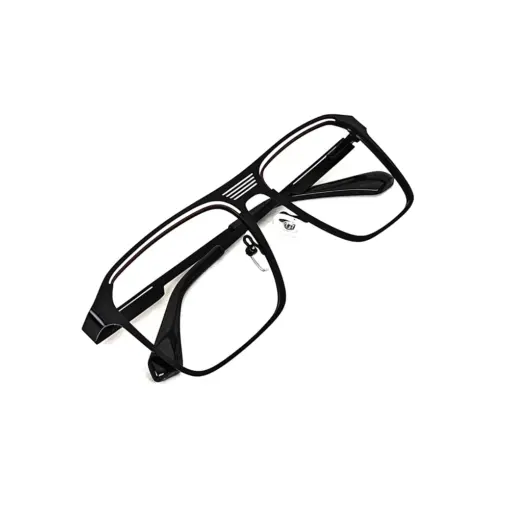 Buy Black Bold Metal Eyeglasses Online at Chashmah.com
