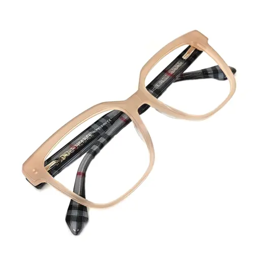 Cream Modern Fancy Eyeglasses at chashmah