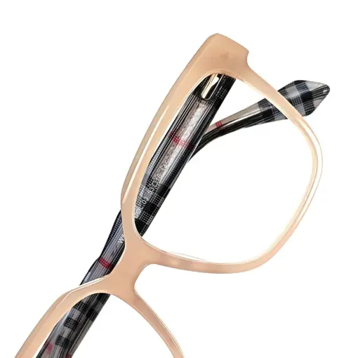 Cream Modern Fancy Eyeglasses at chashmah