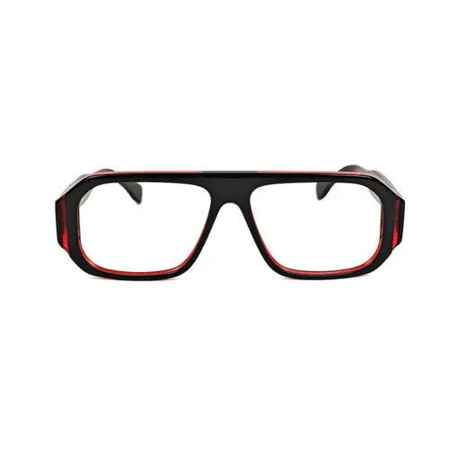 Red Bold Eyeglasses at chashmah.com