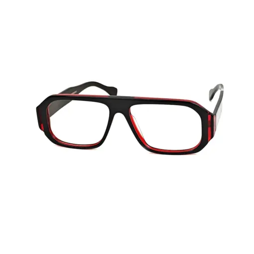 Red Bold Eyeglasses at chashmah.com