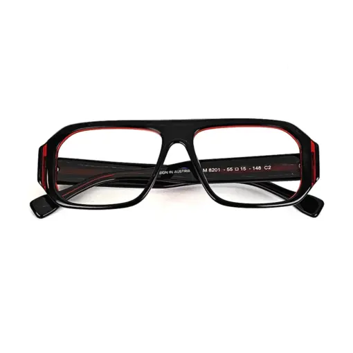 Red Bold Eyeglasses at chashmah.com