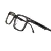 Glass Grey Bold Eyeglasses