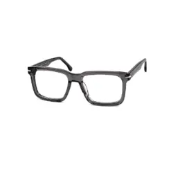 Glass Grey Bold Eyeglasses