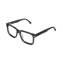 Glass Grey Bold Eyeglasses