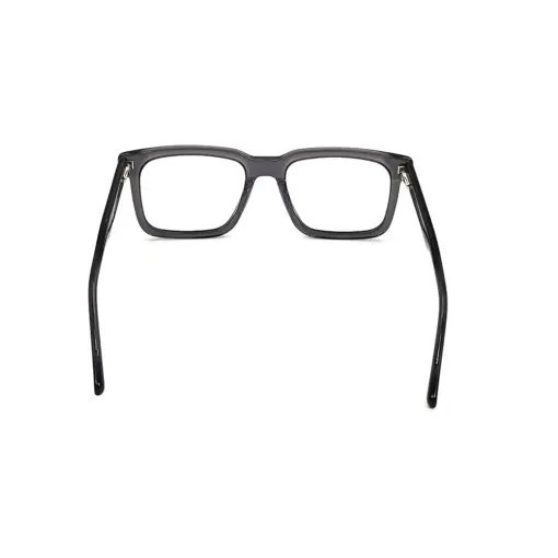 Glass Grey Bold Eyeglasses