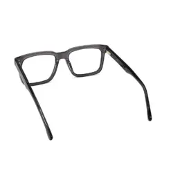 Glass Grey Bold Eyeglasses