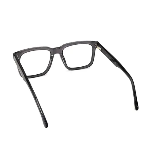 Glass Grey Bold Eyeglasses