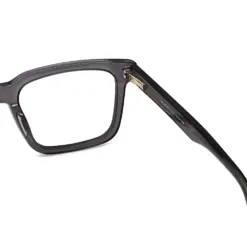 Glass Grey Bold Eyeglasses