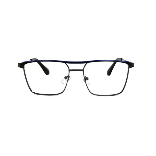 Gunmetal Modern Metal Eyeglasses
