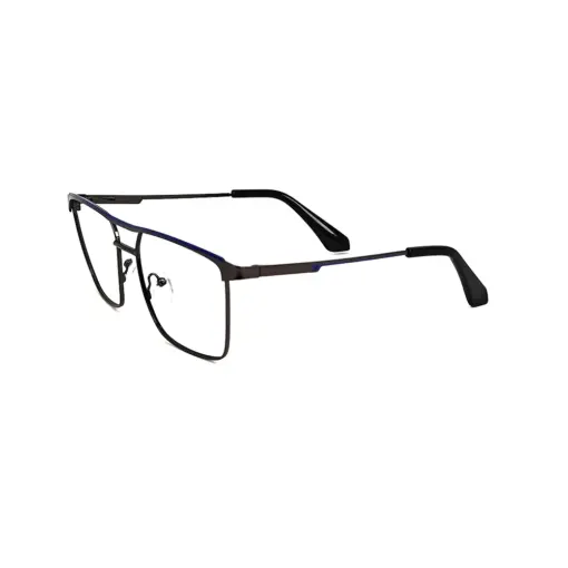 Gunmetal Modern Metal Eyeglasses