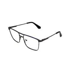 Gunmetal Modern Metal Eyeglasses