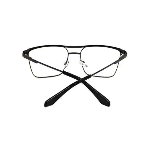 Gunmetal Modern Metal Eyeglasses