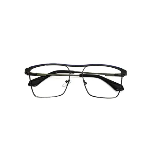 Gunmetal Modern Metal Eyeglasses