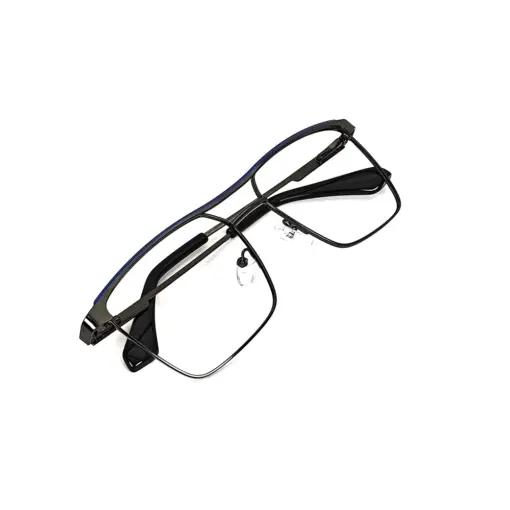 Gunmetal Modern Metal Eyeglasses