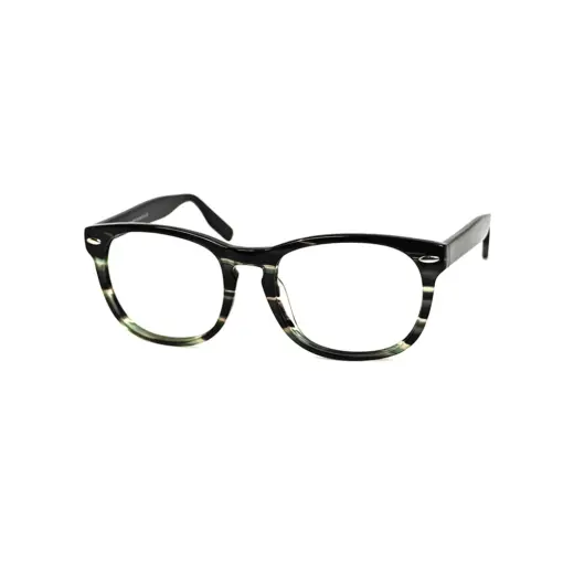 Olive Green Leopard Eyeglasses AT chashmah