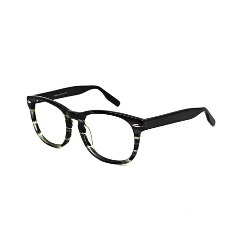 Olive Green Leopard Eyeglasses AT chashmah