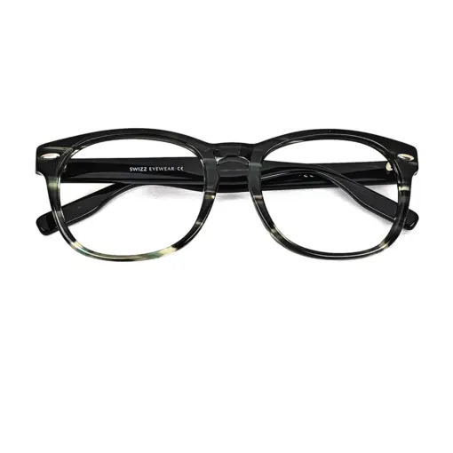 Olive Green Leopard Eyeglasses AT chashmah