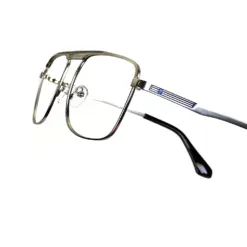Silver Aviator Metal Eyeglasses