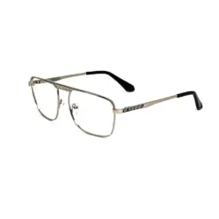 Silver Aviator Metal Eyeglasses