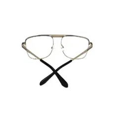 Silver Aviator Metal Eyeglasses