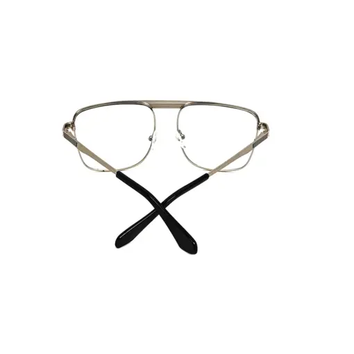 Silver Aviator Metal Eyeglasses