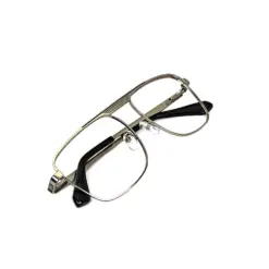 Silver Aviator Metal Eyeglasses