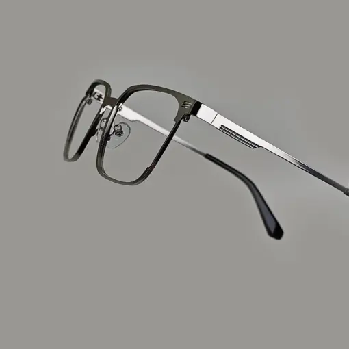 Silver Classic Metal Eyeglasses at chashmah