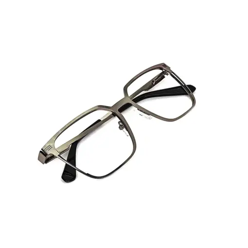 Silver Classic Metal Eyeglasses at chashmah