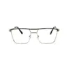 Silver Modern Metal Eyeglasses at chashmah